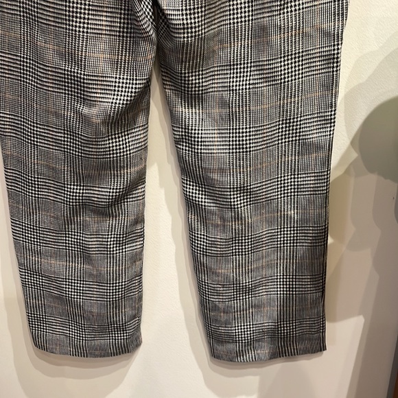 Veronica Beard Gemini Pant Plaid Houndstooth Trousers Multi Navy Grey 10 $395 - Picture 8 of 12